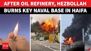 Hezbollah Fires ‘HIGH-TECH MISSILES’ On Haifa Naval Base After Iran Torches Israel’s Largest Oil Hub