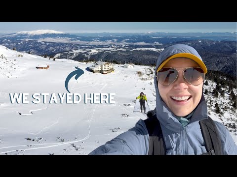 Backcountry Skiing in Bulgaria w/ full HUT TOUR (Part 1 of 2)