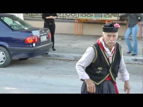 papa ouzo dance flash mob afandou rhodes  2012