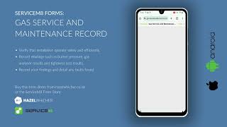 ServiceM8 Forms Gas Service and Maintenance Record