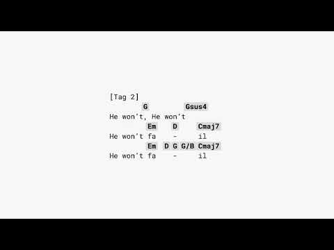 Firm Foundation He Wont - Cody Carnes