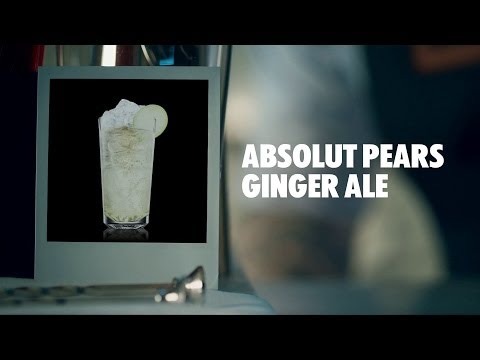 ABSOLUT PEARS GINGER ALE DRINK RECIPE - HOW TO MIX