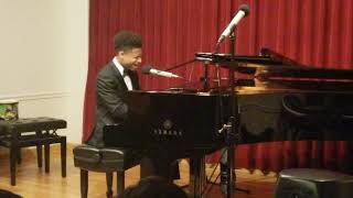 16yr old Caleb Carroll sings Cover of "You are so Beautiful" for my 1st Piano Recital