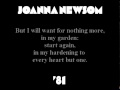 Joanna Newsom - '81 (with lyrics) 