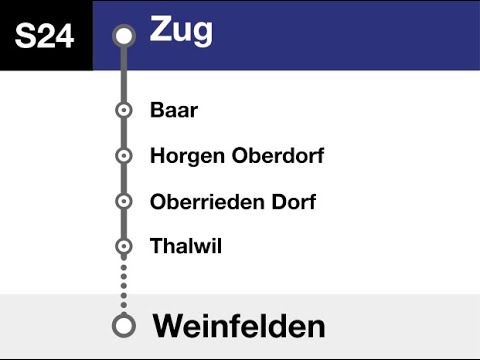 ZVV (SBB) Ansagen » S24 Zug — Weinfelden (2021) | RAILVOX | SLBahnen