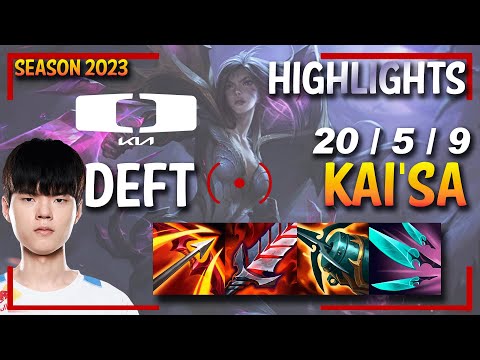 DK Deft KAI'SA ADC - HIGHLIGHTS - KR Ranked