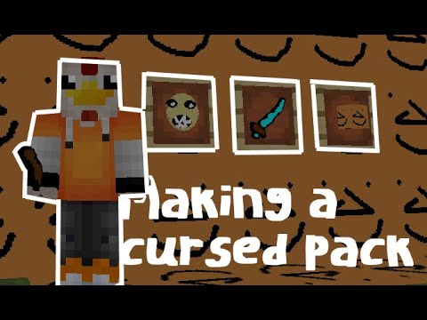 Making a cursed texture pack then using it... | Minecraft