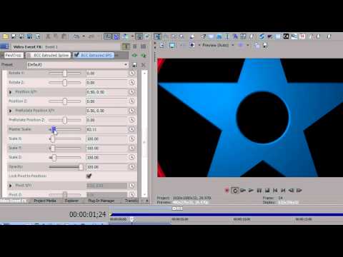 BCC Extruded Spline and BCC Extruded EPS in Sony Vegas Pro