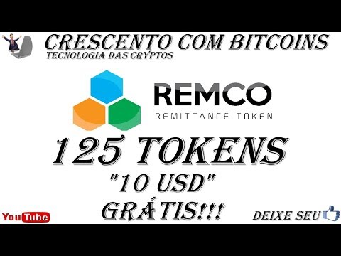 "REMCO" DANDO 125 TOKENS (10 USD) GRÁTIS, 16 DIAS PRA ACABAR!!!