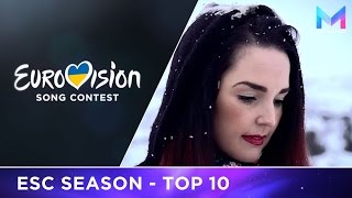 Eurovision 2017 Season - My Top 10 Songs (so far) | (22/01/17)