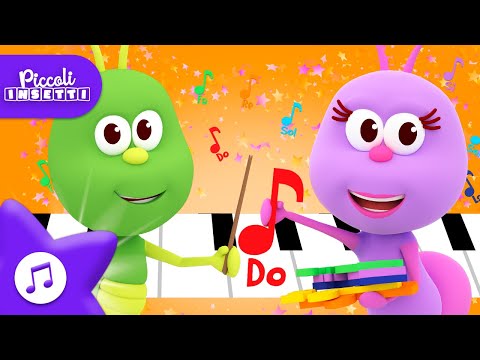 🎶Le Note Musicali🦋Piccoli insetti 🐞 Bichikids