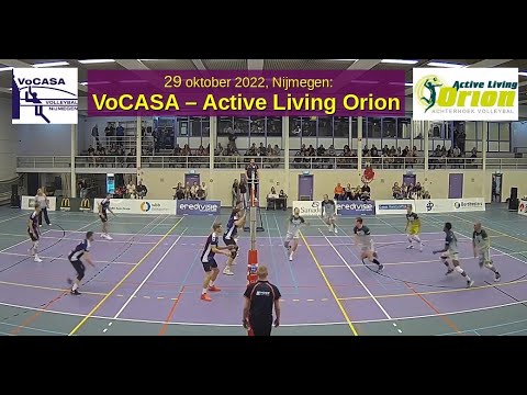 2022-10-29 VoCASA H1 - Active Living Orion (samenvatting, 10 min) Eredivisie Heren Volleybal