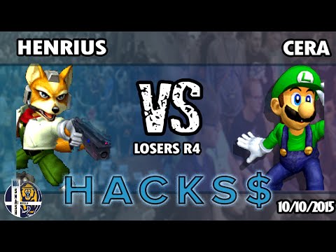 Hacks$ - Losers R4: Henrius (Fox) vs. Cera (Luigi) - Super Smash Bros. Melee