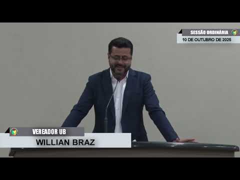 CMBTE - USO DE TRIBUNA PELO VEREADOR WILLIAN BRAZ - UB.
