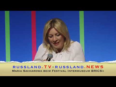 Maria Sacharowa beim Festival Intermuseum BRICS+
