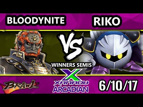 Brawl - Bloodynite (Ganondorf) Vs. SAK | Riko (Meta Knight) Spring Arcadian Winners Semis