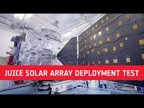 ESA - Juice solar array deployment test 