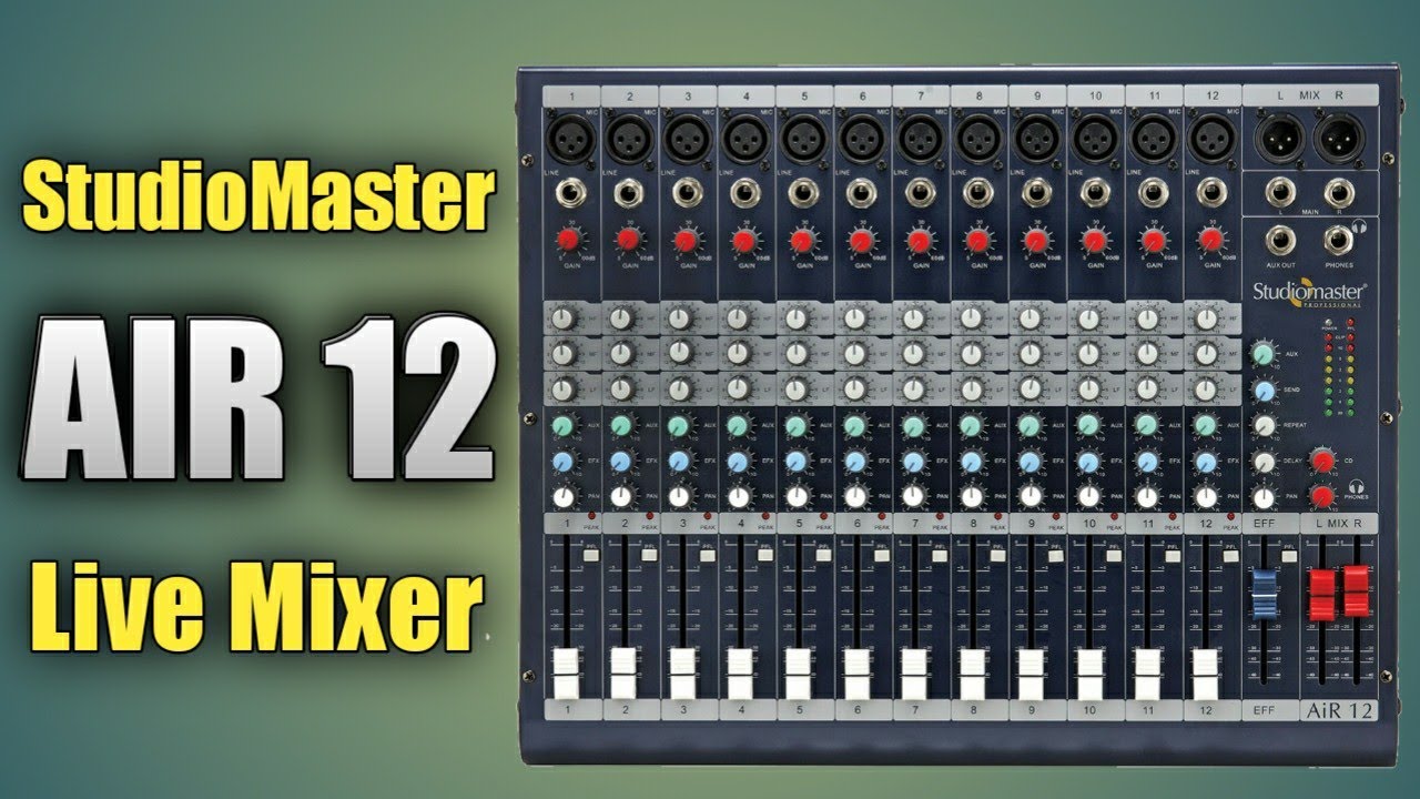 StudioMaster AIR 12 Live Mixer