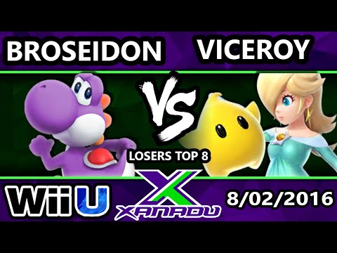 S@X 161 - Viceroy (Rosalina) Vs. Broseidon (Yoshi) SSB4 Losers Top 8 - Smash Wii U - Smash 4