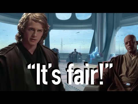 Anakin isn't granted the rank of Master but doesn't mind