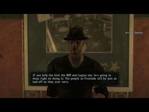 Arcade Gannon on Mr House (Fallout New Vegas)