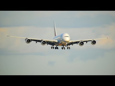 EMIRATES A380 Pouso em Guarulhos São Paulo