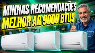 👷‍♂️OS MELHORES AR CONDICIONADOS RECOMENDADOS 9000 BTUS POR ESPECIALISTAS EM 2026/ AR 9K INVERTER