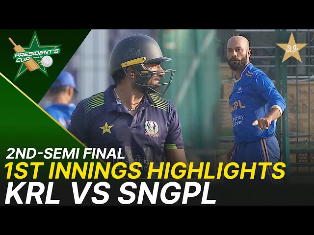 1st Innings Highlights | KRL vs SNGPL | President’s Cup Grade I SF-2 | NBS, Karachi | M2V1K