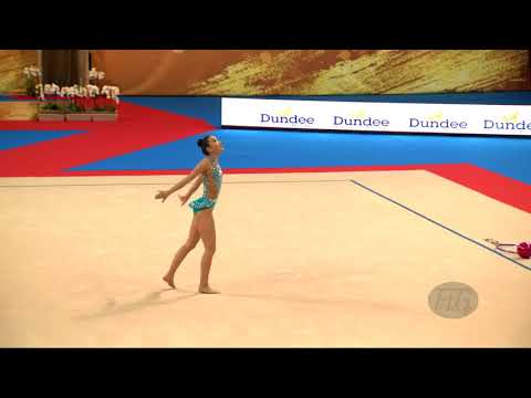 USUBALIEVA Aiana (KGZ) - 2018 Rhythmic Worlds, Sofia (BUL) - Qualifications Ball