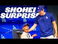 Shohei Ohtani Surprises Pediatric Patient at Dodger Stadium