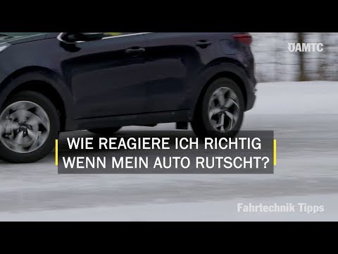 Blitzeis auf der Straße: Wie reagiert man richtig? | ÖAMTC Fahrtechnik Tipps
