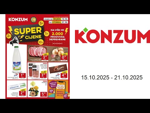 Konzum katalog - 15.10. - 21.10.2025