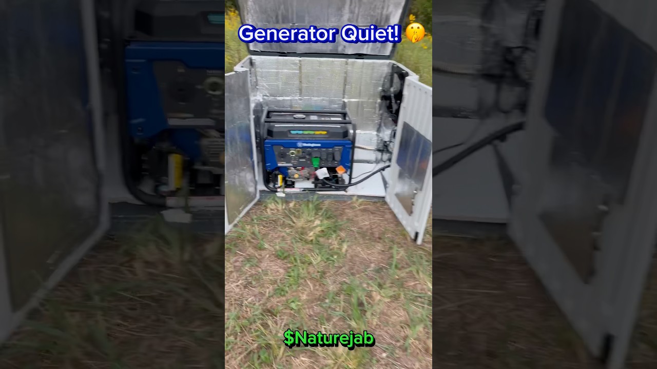 Generator Quiet Box 🤫 #naturejab #pyrolysis #diy #education #science