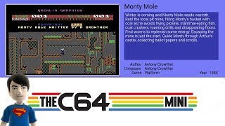 The C64 MINI Games - Monty Mole (Wanted: Monty Mole)