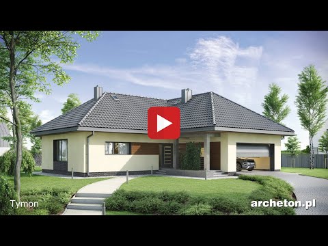 Projekt domu Tymon - archeton.pl - parterowy 146,7 m2
