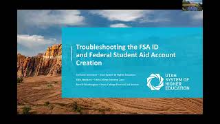 Troubleshooting the FSA ID (Federal Student Aid Account Creation)