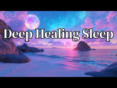 🌙 Cosmic Sunset Ocean View ✨ Relaxing Music for Deep Healing Sleep