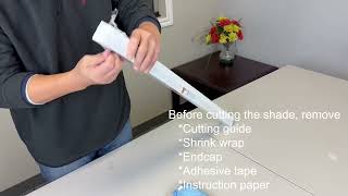 How To Cut Pleated Shades