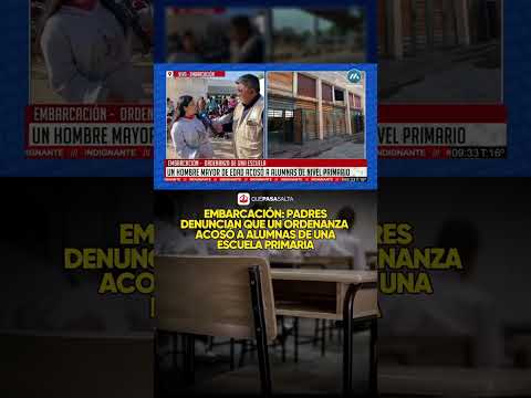 ‼️ Escándalo en Embarcación: denuncian que un ordenanza acosó a alumnas de una primaria