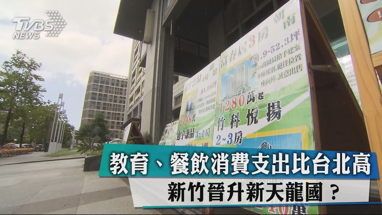 教育、餐飲消費支出比台北高 新竹晉升新天龍國?