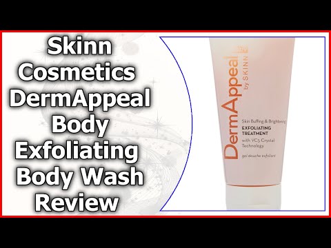 Skinn Dermappeal Review - Skinn Cosmetics DermAppeal Body Exfoliating Body Wash - MumblesVideos