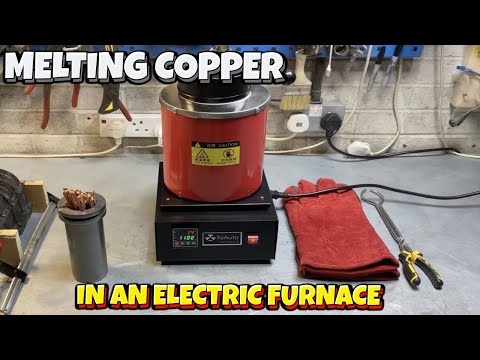 Making Nordic Gold In A ToAuto Electric Furnace & Casting Startrek Badges -  Molten Metal