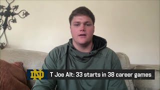 Notre Dame OT prospect Joe Alt joins 'NFL Total Access' with '24 draft one week away