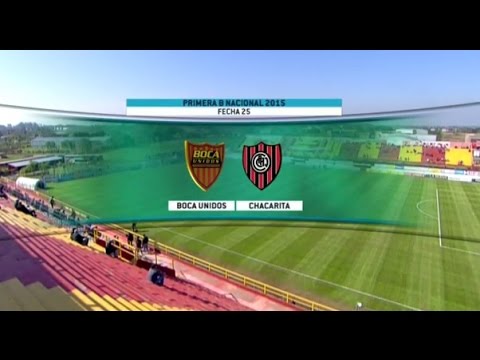 Fútbol en vivo. Boca Unidos - Chacarita. Fecha 25 del torneo de Primera B Nacional. FPT.‏‏