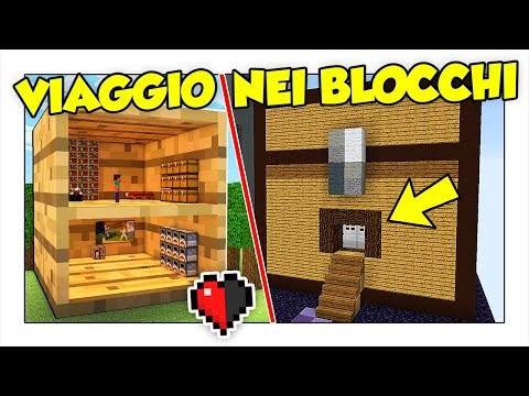 VIAGGIO DENTRO I BLOCCHI DI MINECRAFT ITA!