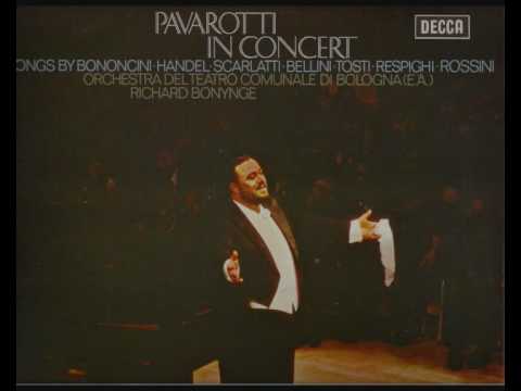 G.F. Handel - 'Care Selve', the arioso from 'Atalanta' by young Luciano Pavarotti