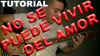 NO SE PUEDE VIVIR DEL AMOR TUTORIAL GUITARRA RASGUEO