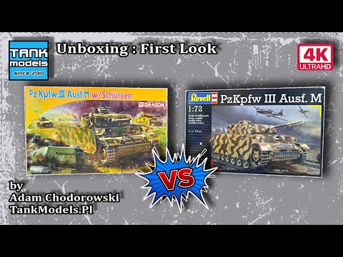 Unboxing 237 - Panzer III Ausf. M w/Schurzen - Dragon vs. Revell