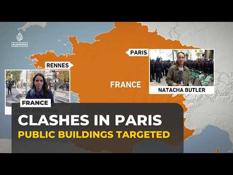 France unrest: Macron vows support for businesses hit by violence