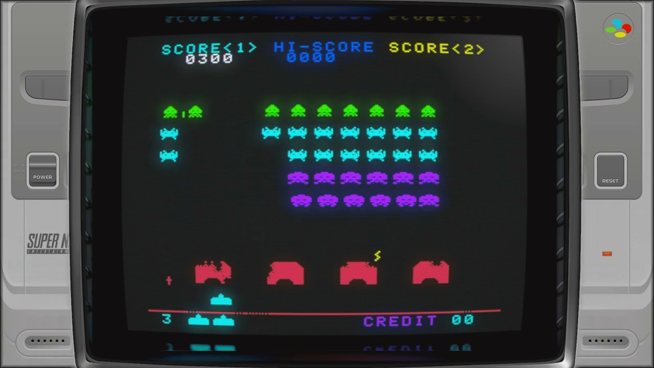 Space Invaders (SNES - 1994, Taito) | quickplay color version
